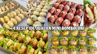 4 RESEP KREASI DONAT MINI BOMBOLONI IDE JUALAN STREET FOOD [upl. by Fleisig]