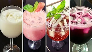 SUMMER DRINKS  Coconut Coolant  Watermelon Lassi  Iced Tea  Grape Splash [upl. by Hgieliak]