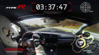 Honda 2017 Type R – VBox Nürburgring lap record footage [upl. by Margarida]