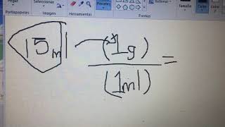 Conversión de unidades Mililitros a gramos [upl. by Tjon]