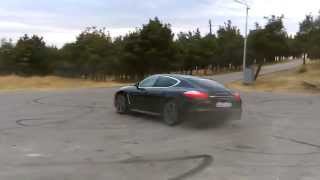 Porsche Panamera 4S doing donuts [upl. by Nimrahc13]