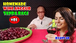 Homemade Wine Anggur Merah Diblender Tanpa Ragi riyantoaldorado ryantkulineran [upl. by Hadeis]