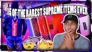 TOP 15 RAREST SUPREME ITEMS EVER [upl. by Sharona953]