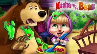 Masha and The Bear Mаша и Mедведь Kitchen Mischief Funny Slacking Game For Little Kids amp Toddler [upl. by Ainoet]