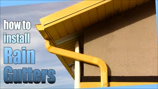 How to install Rain Gutters  DIY [upl. by Annas]