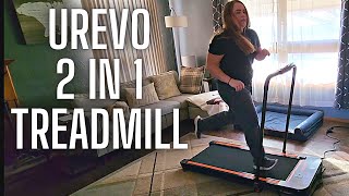 UREVO 2 in 1 Under Desk Treadmill [upl. by Annavahs]