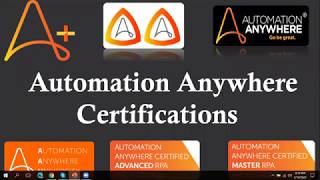 Automation Anywhere Advance and Master Certifications  Automation Anywhere Certification [upl. by Eriam]