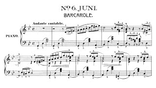 P Tchaikovsky  June Barcarolle [upl. by Atirma]