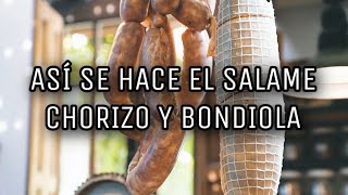 COMO HACER SALAME CHORIZO Y BONDIOLA  Potrocattaneo ft Benetti charcuteria [upl. by Yatnahc785]