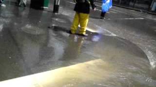 Flash Flooding on cnr Bourke and Spencer St Melbourne [upl. by Ripp]