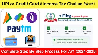 How to Pay Income Tax Challan Through Credit CardUPI QR CODE SCANNEROnline Payment of IT Challan [upl. by Krenek216]