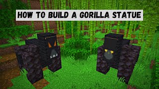 How to Build a Gorilla Statue in Minecraft [upl. by Eurydice415]