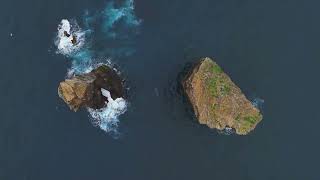 Mosteiros Azores  4K Drone Along the Coast [upl. by Aliuqat292]