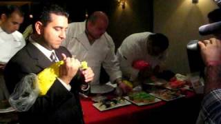 quotCake Bossquot Buddy Valastro demonstrates the art of creating a sugar flower at TLC event [upl. by Genny1]