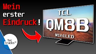 TCL QM8B Mini LED 4KTV 2023 Erster Blick auf Verarbeitung Anschlüsse und Bildqualität [upl. by Sashenka]