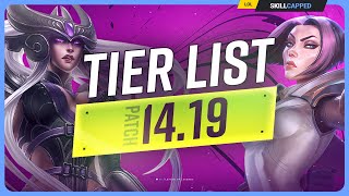 NEW TIER LIST for PATCH 1419  MASSIVE ITEM UPDATE  League of Legends [upl. by Liris]