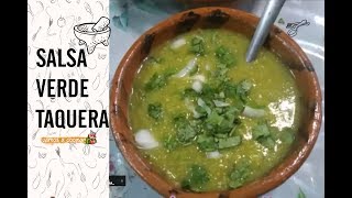 SALSA VERDE CON CILANTRO Y CEBOLLA BÁSICA  Vamos a Cocinar [upl. by Soulier372]