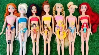 Disney Princess Doll Makeover DIY Miniature Ideas for Barbie Wig Derss Feceup  Barbie dolls [upl. by Repip487]