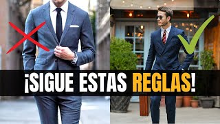 5 REGLAS al usar TRAJE que cualquier HOMBRE debe conocer [upl. by Terpstra871]