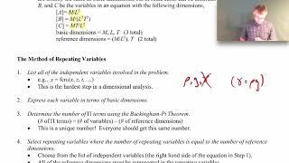 Dimensional Analysis  BuckinghamPi Theorem and the Method Of Repeating Variables [upl. by Napoleon608]