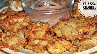 Chicken Recipefritters recipe Chicken Fritters recipe Chicken pakora recipequick and easy snacks [upl. by Annehs]