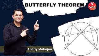 BUTTERFLY THEOREM  Beyond The Textbooks  Maths Olympiad Preparation  Abhay Mahajan  VOS [upl. by Llenrahc]