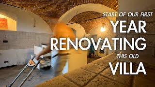 RENOVATION Timelapse Summary 3 The Start Of Our First Year Renovating an Abandoned House in Italy [upl. by Akaya]