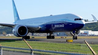 Boeing Company 7779 Taxi And Takeoff From Boeing Field [upl. by Annoed563]