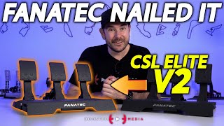 NAILED IT  NEW Fanatec CSL Elite Pedals V2 Review [upl. by Palma]