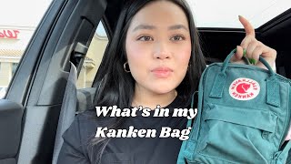 What’s in my bag  Kanken Sling bag  Color Arctic Green [upl. by Euqinmod]