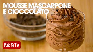 MOUSSE CIOCCOLATO E MASCARPONE di Benedetta Rossi  Ricetta TV Fatto in Casa per Voi [upl. by Josefina]