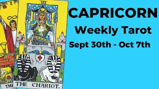 Capricorn This Is Part Of Your Journey Being Engulfed In Prosperity 💙 Sept 30th  Oct 7th TAROT [upl. by Niassuh]