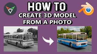 HOW TO CREATE 3D MODEL FROM A PHOTO  fSpy  Blender [upl. by Anirtac]