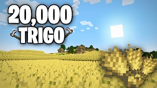 Cubrí mi MUNDO con 20000 de TRIGO en Minecraft HARDCORE 2 [upl. by Nwahsar]