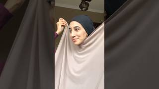 No pin hijab tutorial🌸 hijabtutorial hijabfashion hijabfashiontrends hijabi hijab hijabstyle [upl. by Eiramaneet]