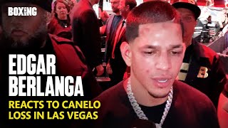 Edgar Berlanga Devastated Reaction To Canelo Alvarez Defeat [upl. by Yenolem604]