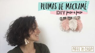 DIY Plumas de macramé paso a paso [upl. by Lanae]