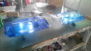 Blue halogen ambulance lightbar 1200mm TBDGA110Z [upl. by Dawn614]