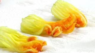 How To Prepare Squash Blossoms [upl. by Girhiny]