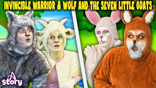 Invincible Warrior amp Wolf and the Seven Little Goats  Cartoon Khani Urdu  A Story Urdu [upl. by Zena]