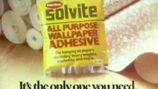 Solvite Wallpaper Paste The only one you need 1979 [upl. by Mittel]