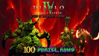 The new Vessel of Hatred expansion Diablo 4 100 Duriel runs [upl. by Folger877]