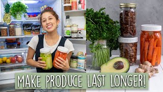 How To Make Produce Last Longer amp Reduce Waste 🙌🏻25 Tips [upl. by Bartholomeo]