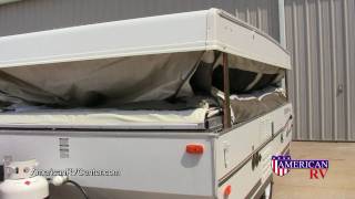 Popup FoldingTent Camper Setup and Use Walkthrough Demonstration  American RV Center [upl. by Erastes]