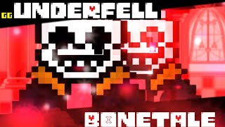 GGUnderfell Sans Bonetale 16 custom character Showcase and Gameplay [upl. by Dominik75]