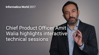 Chief Product Officer Amit Walia highlights interactive technical sessions at Informatica World [upl. by Princess]