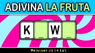 ADIVINA LA PALABRA OCULTA 🧠​👀 Test de FRUTAS 🍉 Agilidad Mental ✅ Juego de VOCALES 🔠 [upl. by Supmart]