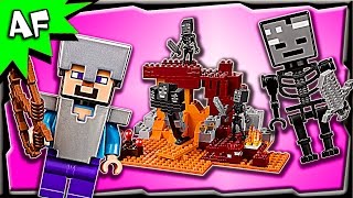 Lego Minecraft The WITHER 21126 Stop Motion Build Review [upl. by Aicatsal]