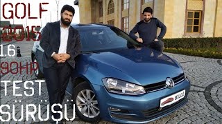 Volkswagen Golf Test Sürüşü 2015 16 TDI 90 hp Midline Plus  Oto Bilgi [upl. by Aitak101]