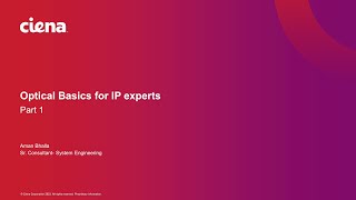 Optical Basics for IP experts Part 1 [upl. by Foulk]